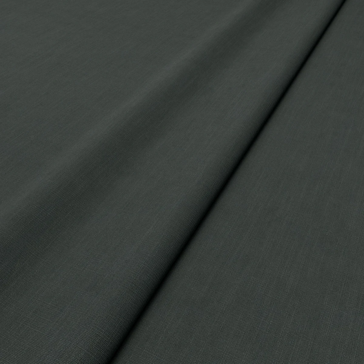Pluto Fabric - Midnight by Pluto Fabric from Linwood Fabrics Pluto collection - black-grey plain woven