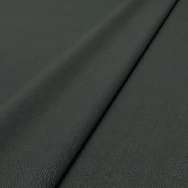 Pluto Fabric - Midnight by Pluto Fabric from Linwood Fabrics Pluto collection - black-grey plain woven