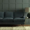 Pluto Fabric from Linwood Fabrics Pluto collection - black-grey plain woven