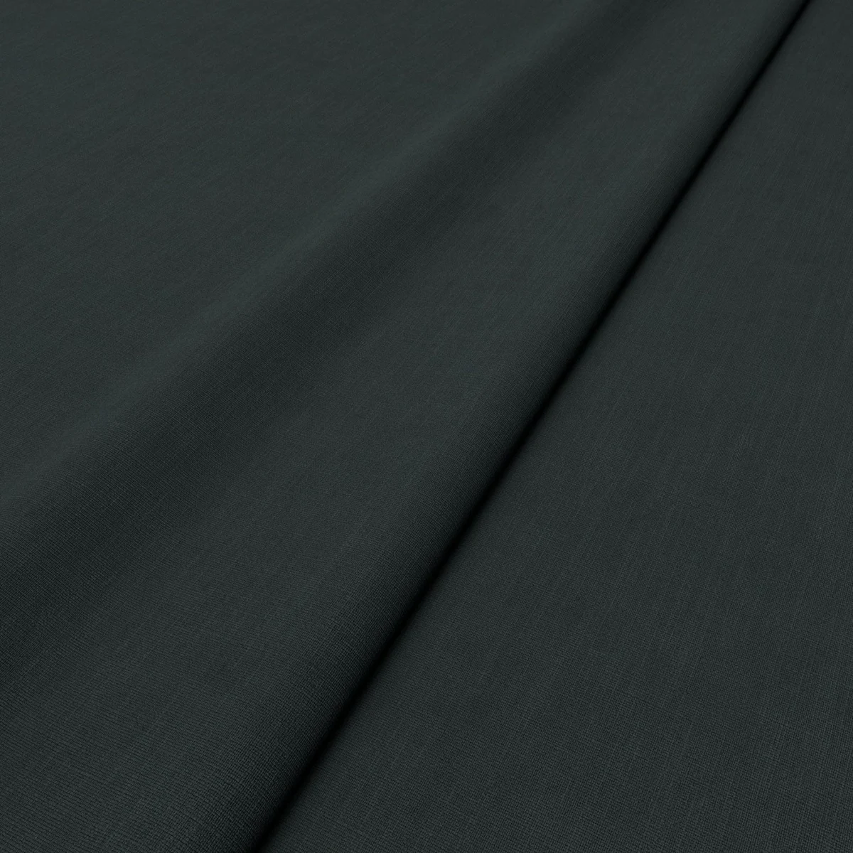 Pluto Fabric - Indigo by Pluto Fabric from Linwood Fabrics Pluto collection - black-grey plain woven