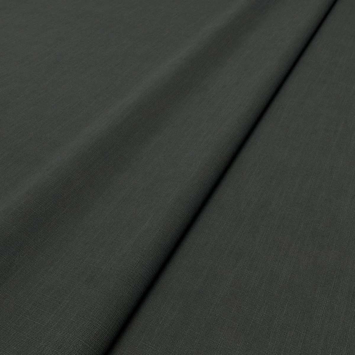 Pluto Fabric - Noir by Pluto Fabric from Linwood Fabrics Pluto collection - black-grey plain woven