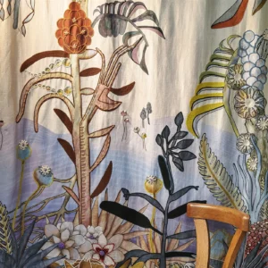 Otro Mundo Fabric from Christian Lacroix Casa Can Can collection - multicolour botanical embroideried