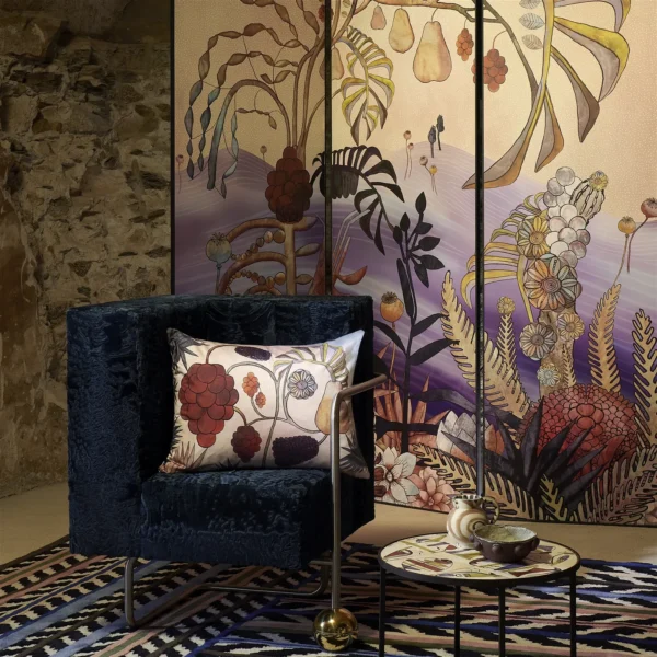 Otro Mundo Wallpaper - Arena by Otro Mundo Wallpaper from Christian Lacroix Casa Can Can Wallpapers collection - pink botanical