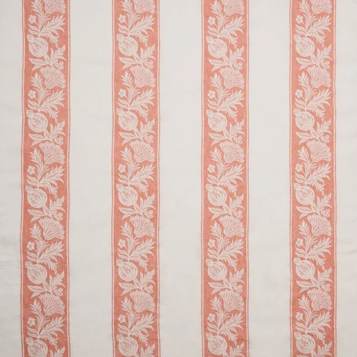 Cerney Stripe Fabric - Coral swatch