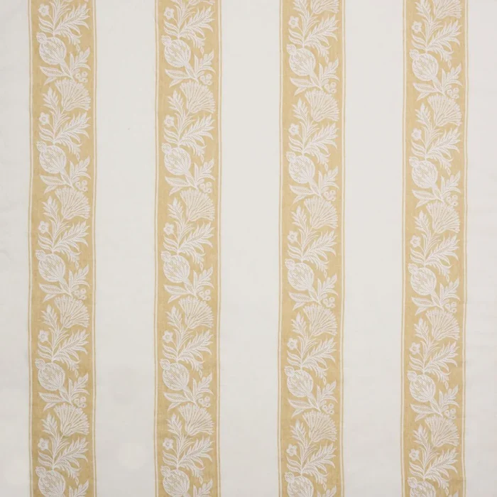 Cerney Stripe Fabric - Ochre swatch