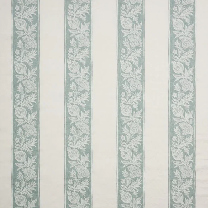 Cerney Stripe Fabric - Teal swatch