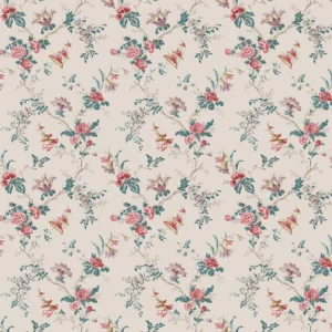 Boscobel Fabric from Osborne & Little Bourton collection - pink botanical printed