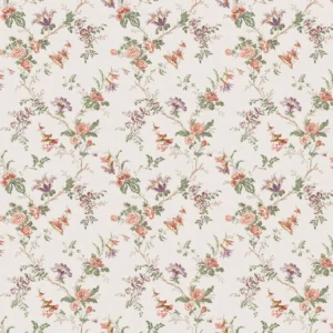 Boscobel Fabric from Osborne & Little Bourton collection - orange botanical printed