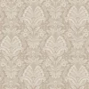 Bourton Damask Fabric from Osborne & Little Bourton collection - brown botanical printed