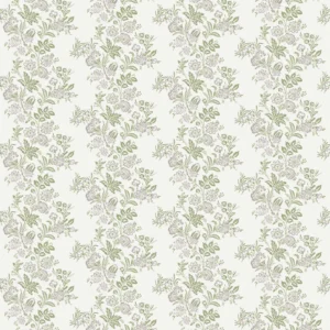 Bibury Fabric from Osborne & Little Bourton collection - green botanical printed