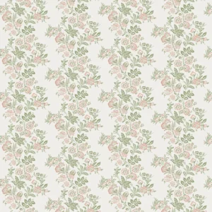 Bibury Fabric from Osborne & Little Bourton collection - green botanical printed
