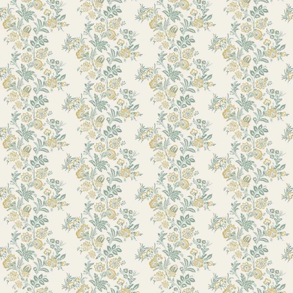 Bibury Fabric from Osborne & Little Bourton collection - blue botanical printed