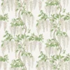Wisteria Walk Fabric from Osborne & Little Bourton collection - green botanical printed