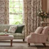 Boscobel Fabric from Osborne & Little Bourton collection - brown botanical printed