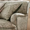 Bourton Damask Fabric from Osborne & Little Bourton collection - red botanical printed