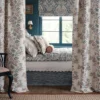 Bibury Fabric from Osborne & Little Bourton collection - blue botanical printed
