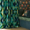 Xanadu Fabric from Osborne & Little Belvedere collection - blue spotted embroideried