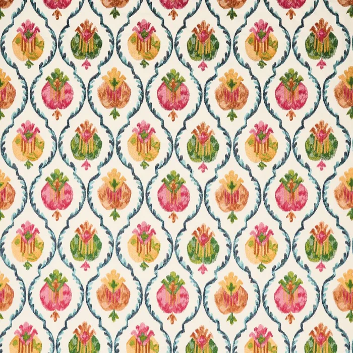 Mysore Fabric - Ivory / Multi swatch