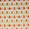 Mysore Fabric from Osborne & Little Belvedere collection - orange spotted embroideried