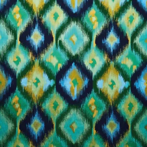 Xanadu Fabric from Osborne & Little Belvedere collection - blue spotted embroideried