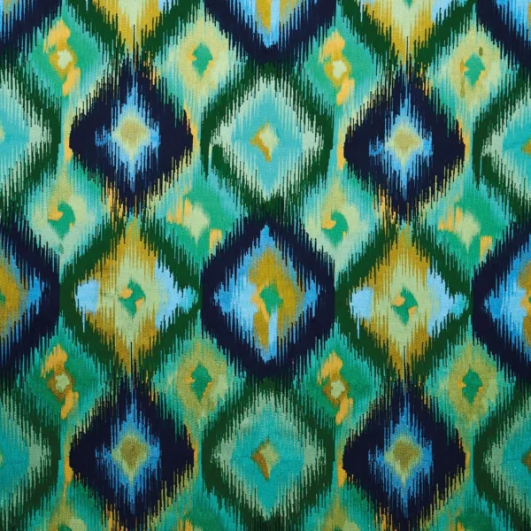 Xanadu Fabric - Indigo / Emerald by Xanadu Fabric from Osborne & Little Belvedere collection - blue spotted embroideried