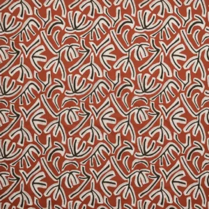 Avila Fabric from Osborne & Little Belvedere collection - red misc embroideried