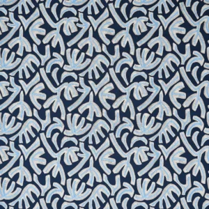 Avila Fabric from Osborne & Little Belvedere collection - blue misc embroideried