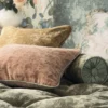 Belvedere Velvet Fabric from Osborne & Little Belvedere Velvet collection - blue plain velvet-chenille