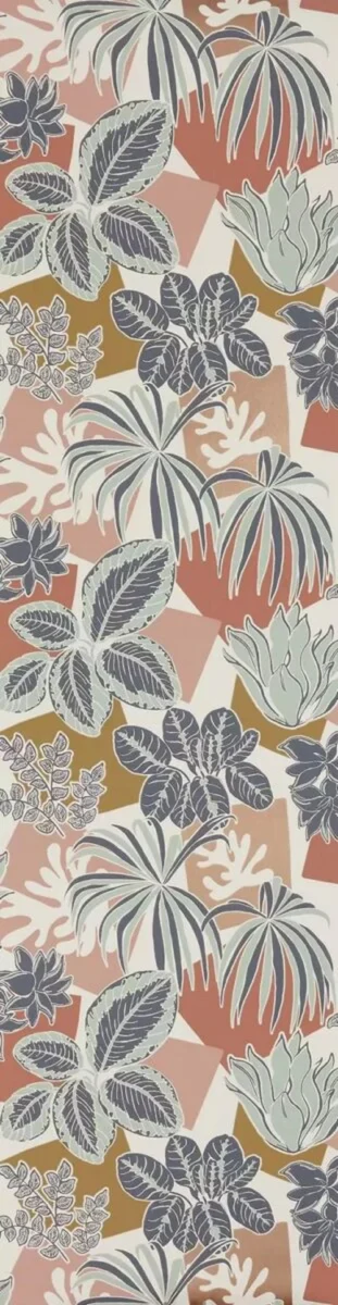 Frondoso Wallpaper - Blush / Ink by Frondoso Wallpaper - Blush / Ink from