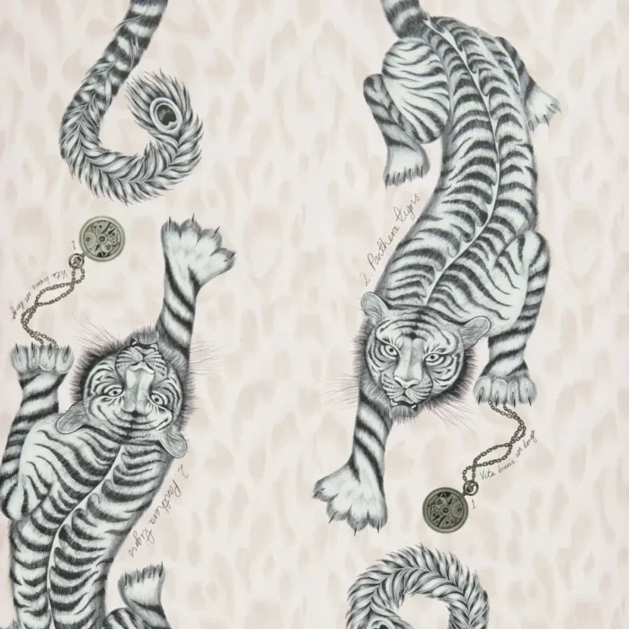 Tigris Wallpaper - Pink swatch