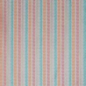 Brubeck Fabric - Ice / Mandarin / Coral