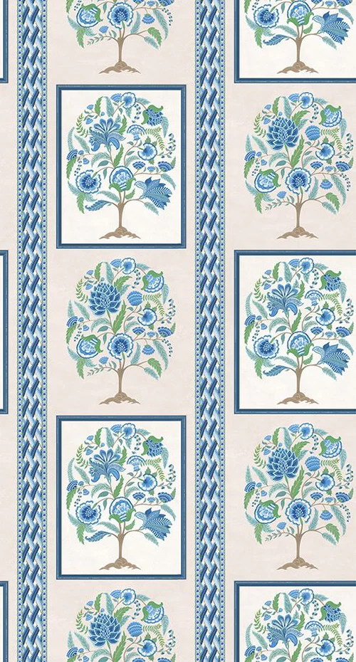 Taniska Wallpaper - Cobalt by Taniska Wallpaper - Cobalt from
