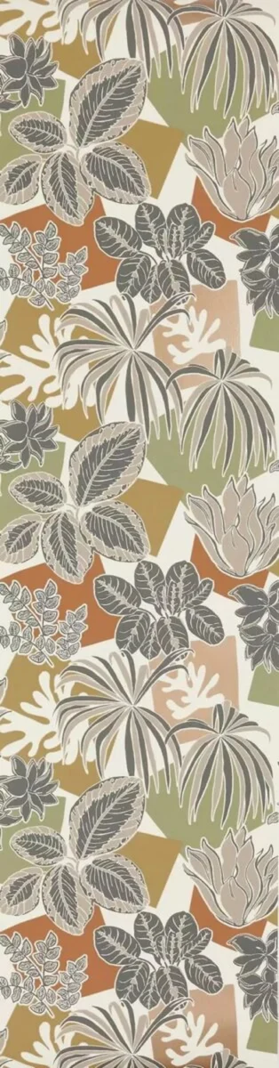 Frondoso Wallpaper - Copper / Charcoal by Frondoso Wallpaper - Copper / Charcoal from