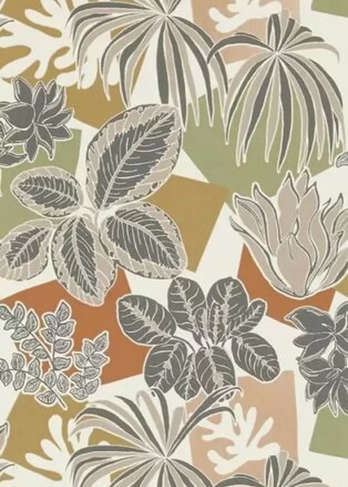 Frondoso Wallpaper - Copper /  Charcoal – Copper / Charcoal swatch
