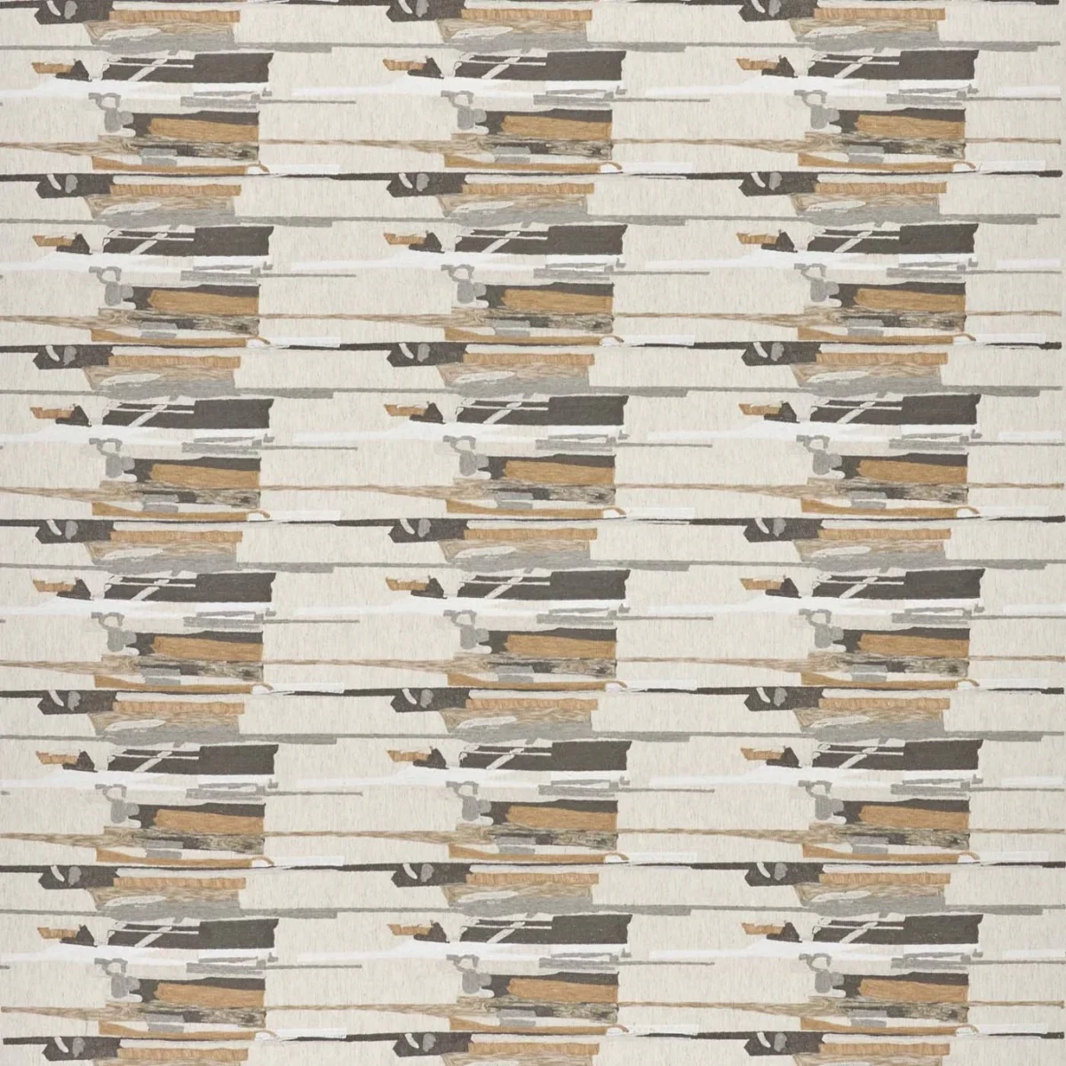 Zeal Ii Fabric - Pebble / Oat / Straw by Zeal Ii Fabric from Harlequin Signature collection - brown striped embroideried