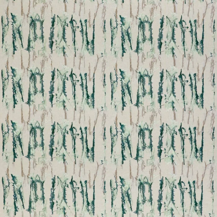 Takara Embroidery Fabric - Forest / Stone swatch