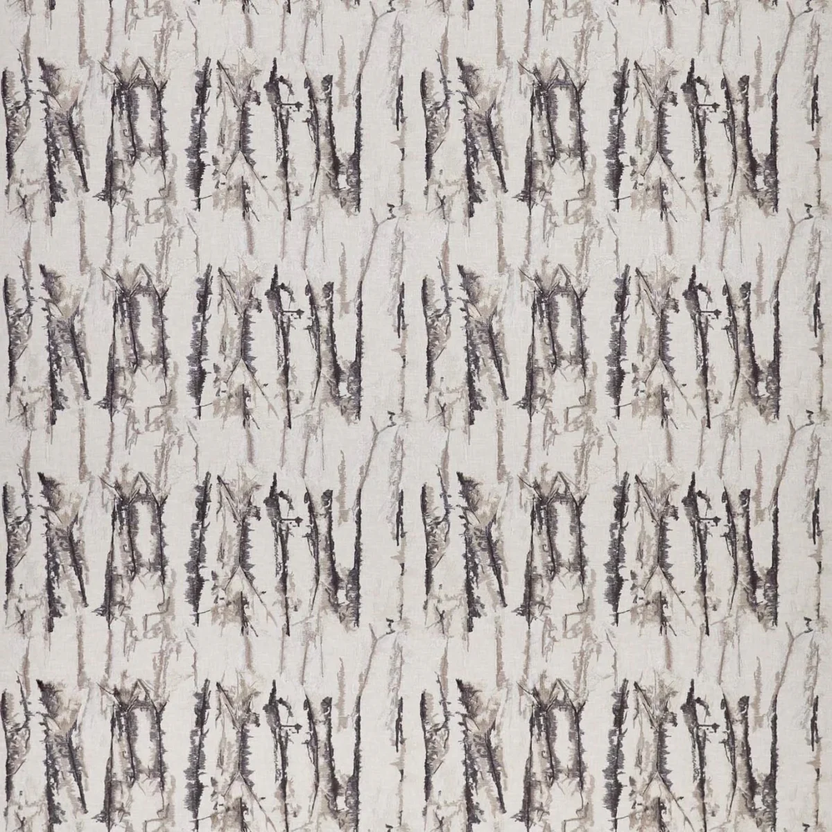 Takara Embroidery Fabric - Steel / Chalk by Takara Embroidery Fabric from Harlequin Signature collection - brown misc embroideried