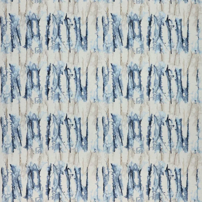 Takara Embroidery Fabric - Indigo / Denim swatch