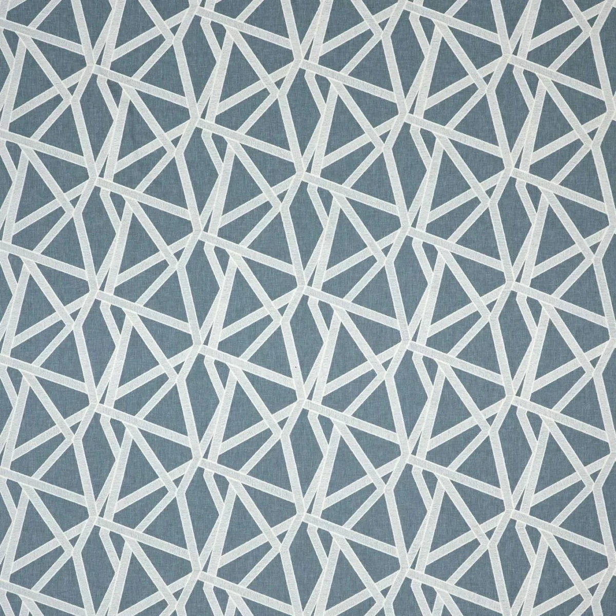 Sumi Embroidery Fabric - Pacific by Sumi Embroidery Fabric from Harlequin Signature collection - blue geometric embroideried
