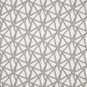 Sumi Embroidery Fabric from Harlequin Signature collection - black-grey geometric embroideried