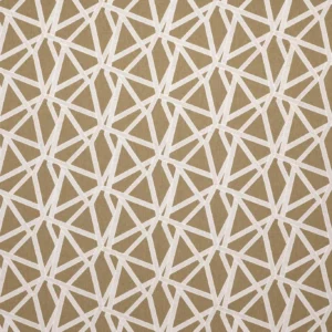 Sumi Embroidery Fabric from Harlequin Signature collection - brown geometric embroideried
