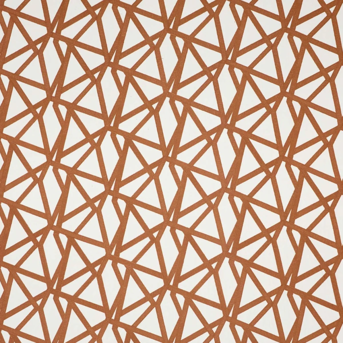 Sumi Embroidery Fabric - Terracotta by Sumi Embroidery Fabric from Harlequin Signature collection - orange geometric embroideried