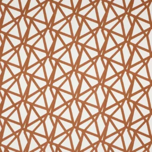 Sumi Embroidery Fabric from Harlequin Signature collection - orange geometric embroideried