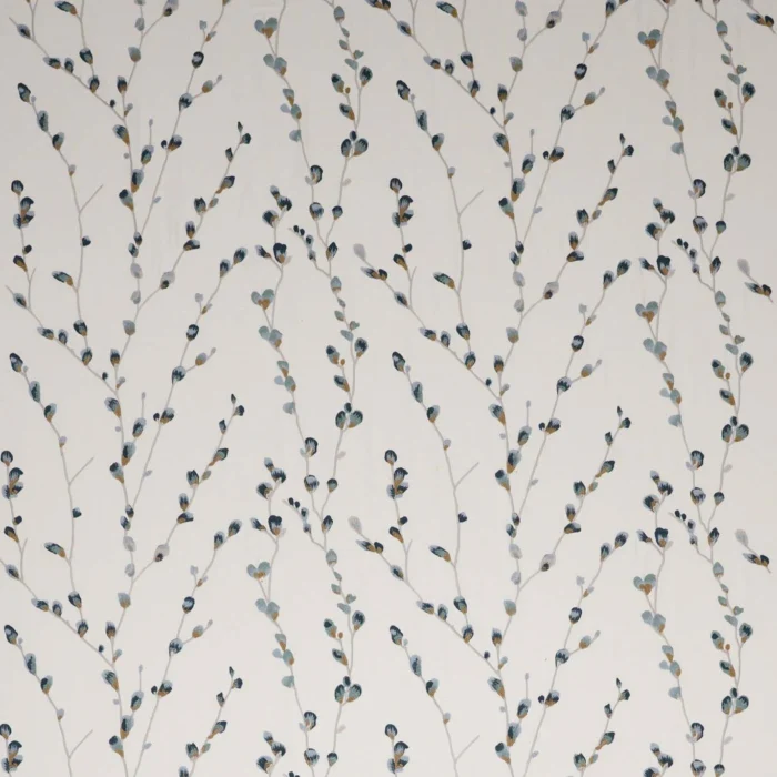 Salice Embroidery Fabric - Azul / Julip swatch