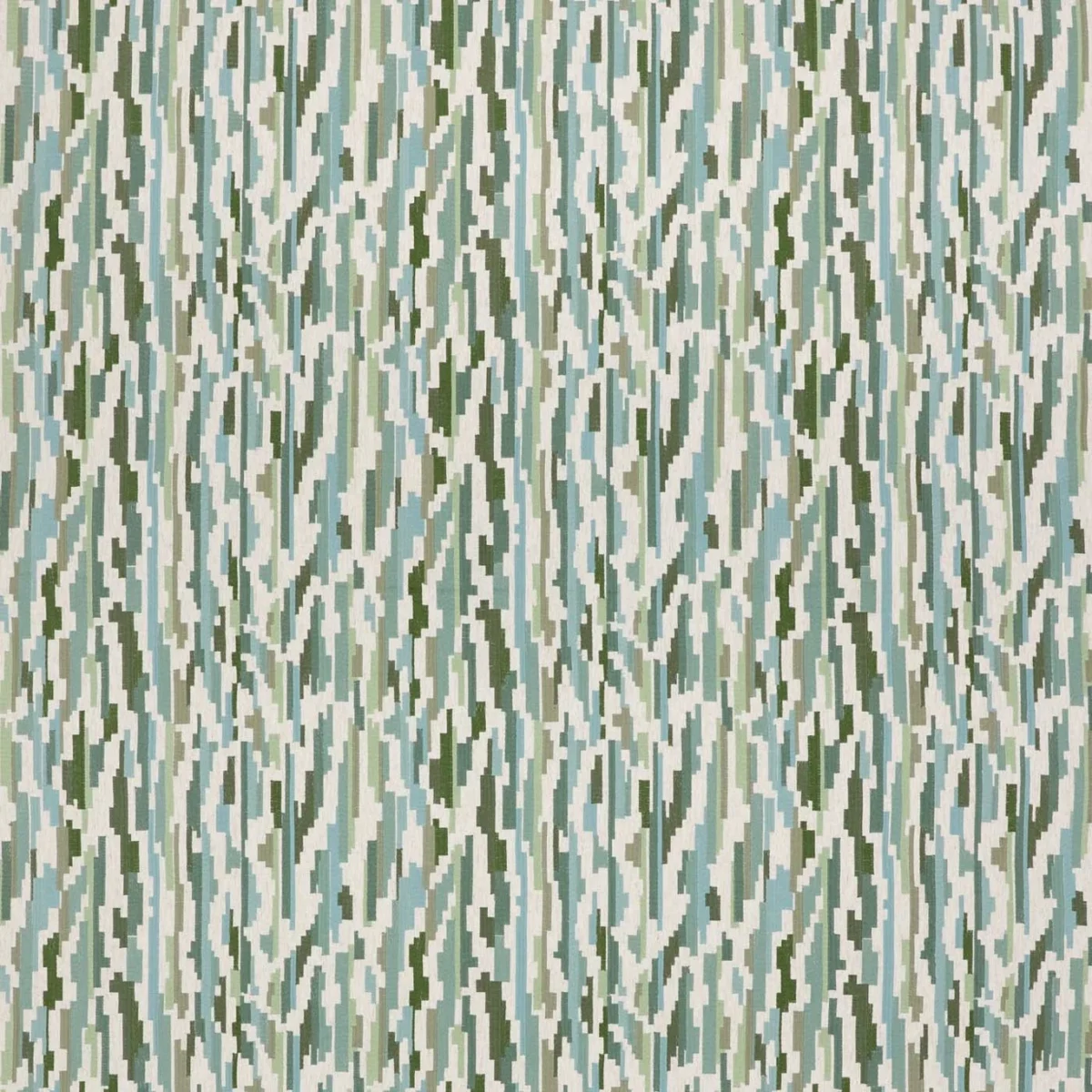 Nuru Embroidery Fabric - Aloe / Powder / Forest by Nuru Embroidery Fabric from Harlequin Signature collection - green contemporary embroideried