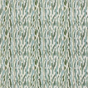 Nuru Embroidery Fabric from Harlequin Signature collection - green contemporary embroideried