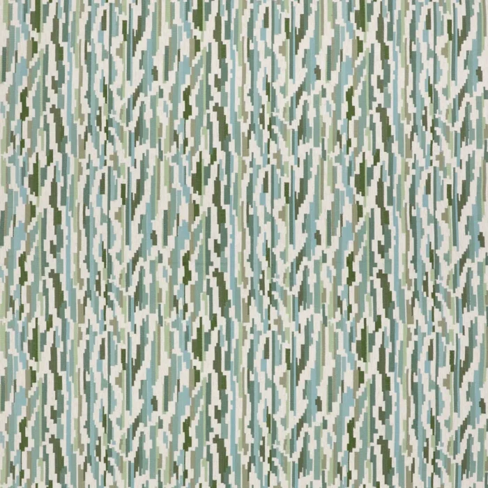 Nuru Embroidery Fabric - Aloe / Powder / Forest swatch