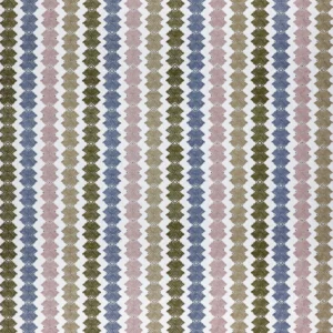 Kalimba Fabric from Harlequin Signature collection - green striped embroideried