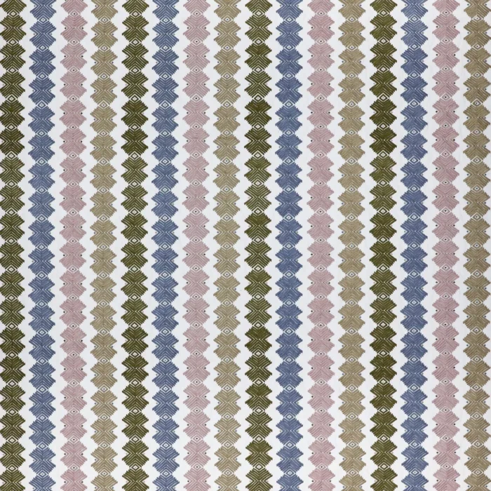 Kalimba Fabric - Heather / Positano / Olive swatch