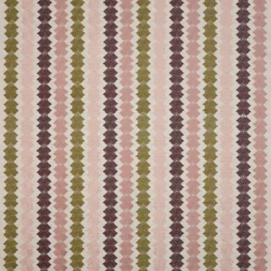 Kalimba Fabric from Harlequin Signature collection - pink striped embroideried